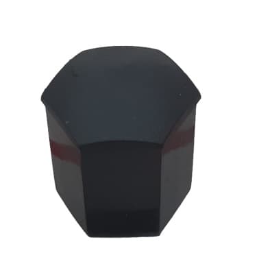 wheel nut cover black short