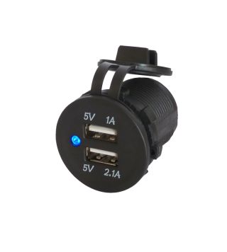 12V DC aansteker aansluiting Dubbel USB