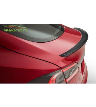 carbon back spoiler Tesla Model S detail | tesland.com