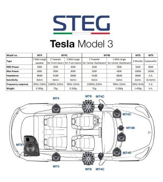 Audio upgrade für Tesla Model 3 Premium - Tesland