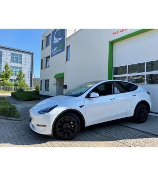 Folierer.net - Tesla Model Y Vollfolierung in Satin Black Gold Dust  #folierernet #folierer_net #folierung #folie #folieren #wrapping #wrapped  #wrappedcars #wrapp #carwrappers #carwrapping #carwrapper #car #tesla # teslamodely