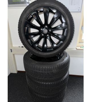 Model X 20" Black OEM TESLA Winterwielenset met Hankook winterbanden