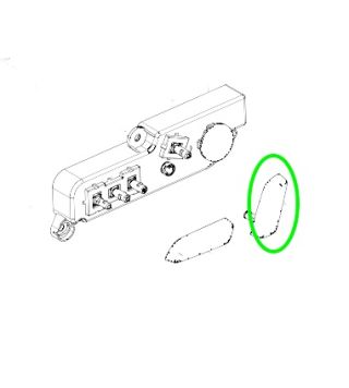Model 3 / Y  Stoel schakelaar knop rugleuning links 