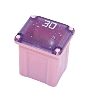 Fuse 30A 58V DC Pink Plastic