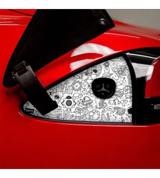 Laadpoort Wrap for Model S