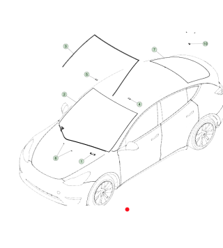 Model Y Windshield edge seal