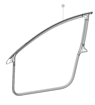 M3, Seal, Front, BODY,PRIMARY,LH
