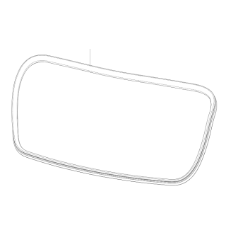 Model 3 Achterklep rubber