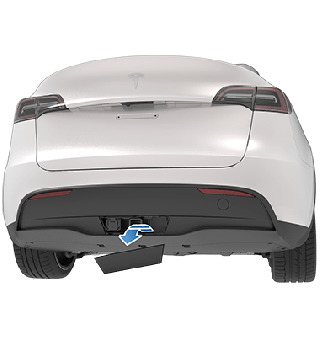 Model Y met AP4 - horizontaal afneembare Trekhaak , origineel Tesla