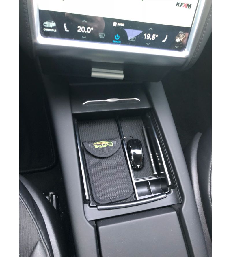 Aufbewahrungsbox / Organizer für Mittelkonsole - Tesla Model S (BJ