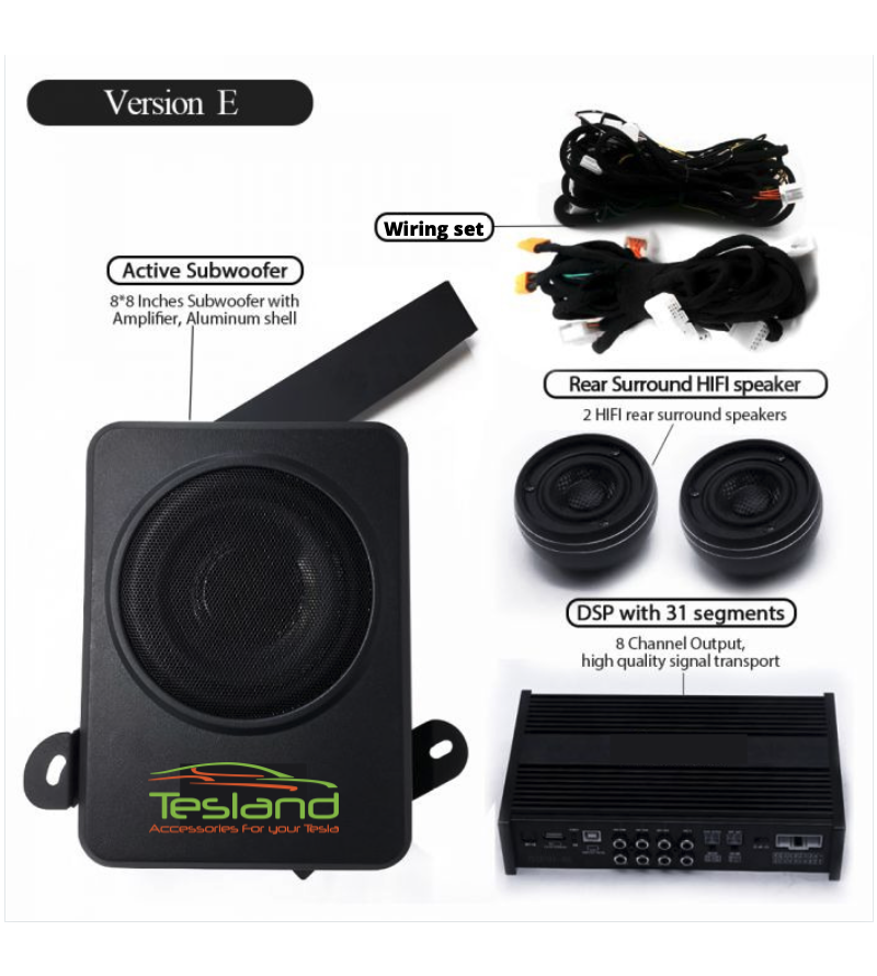 Tesla sr+ sales audio upgrade