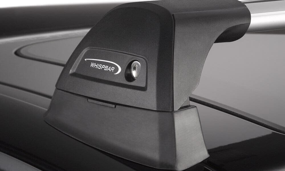 Whispbar flush bar met SmartFoot dakdragers voor Tesla | tesland.com