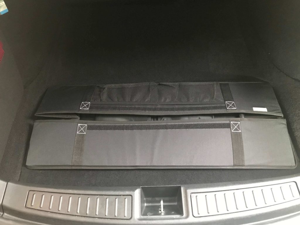 trunk organizer folded Tesla Model S - tesland.com